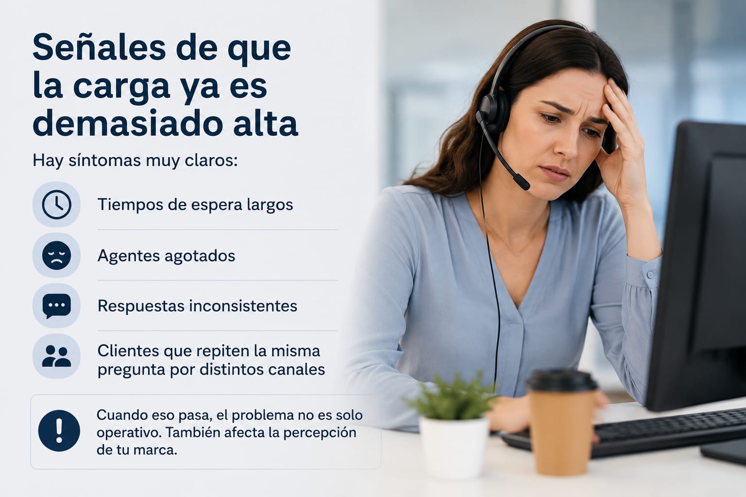 Carga de trabajo en oficina